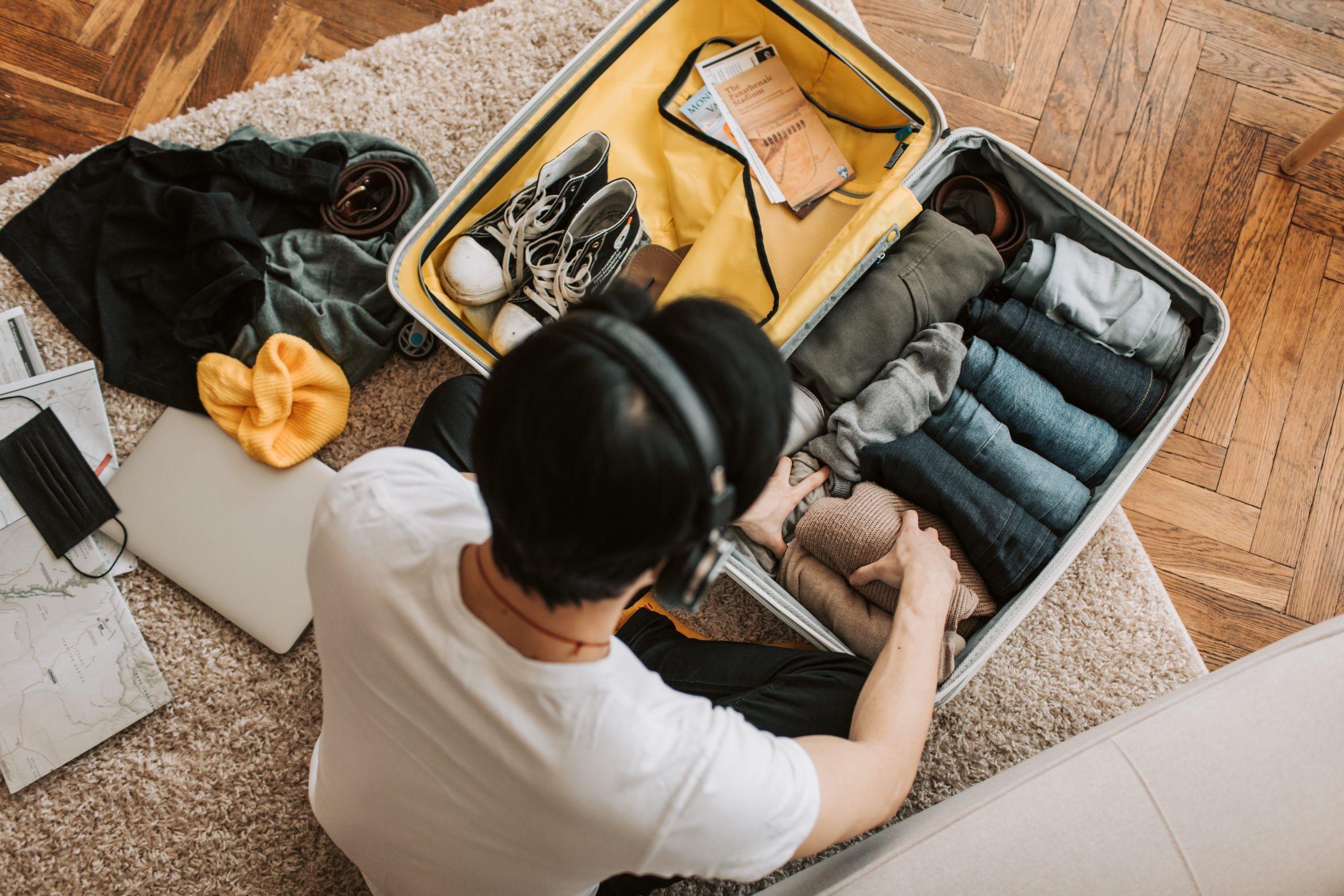 Man using a trip packing tool